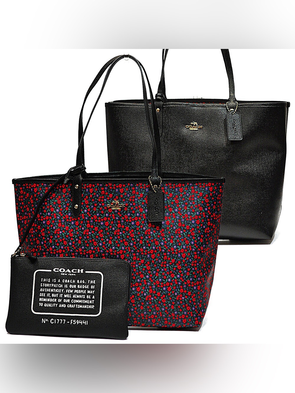 Coach Women's Floral Reversible City Tote F59441